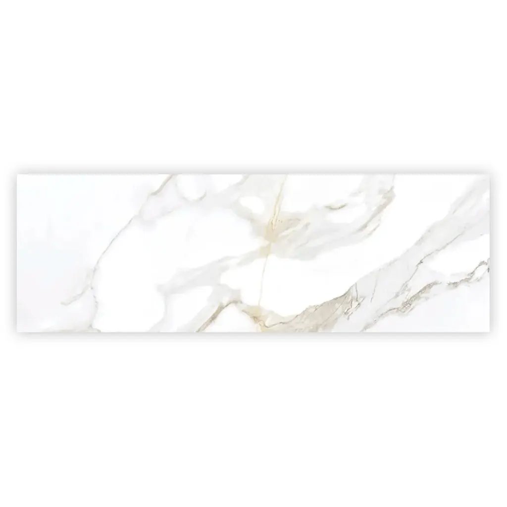 Soft White 16x48 Matte Ceramic Large Format Tile (3 pack, 15.5 sq ft/case) by Apollo Tile