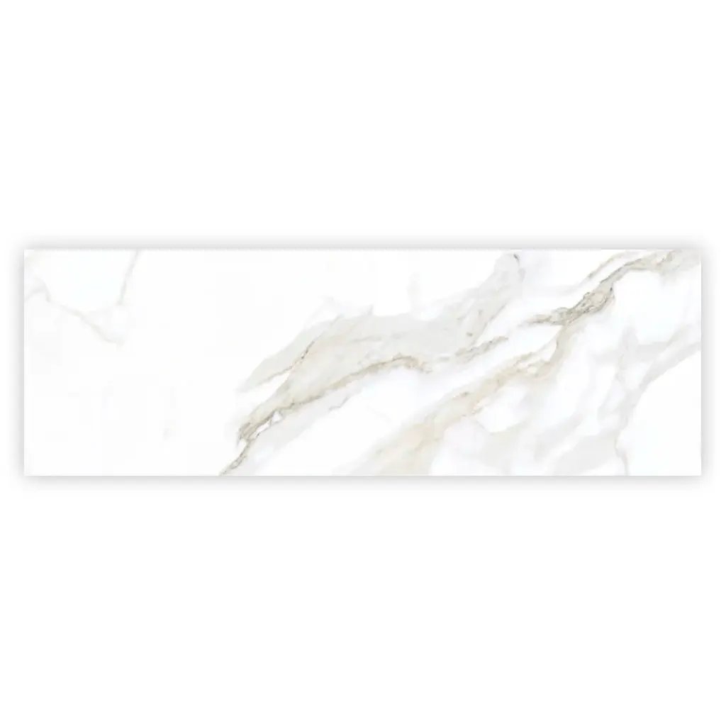 Soft White 16x48 Matte Ceramic Large Format Tile (3 pack, 15.5 sq ft/case) by Apollo Tile