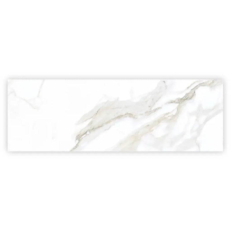 Soft White 16x48 Matte Ceramic Large Format Tile (3 pack, 15.5 sq ft/case) by Apollo Tile