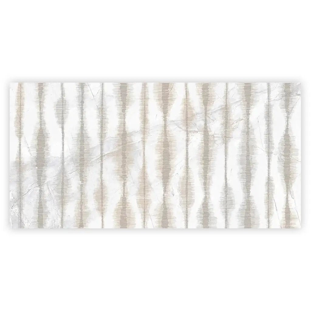 Cream beige Crisp White 24x48 Polished Porcelain Large Format Tile (1 pack, 7.75 sq ft/case) by Apollo Tile