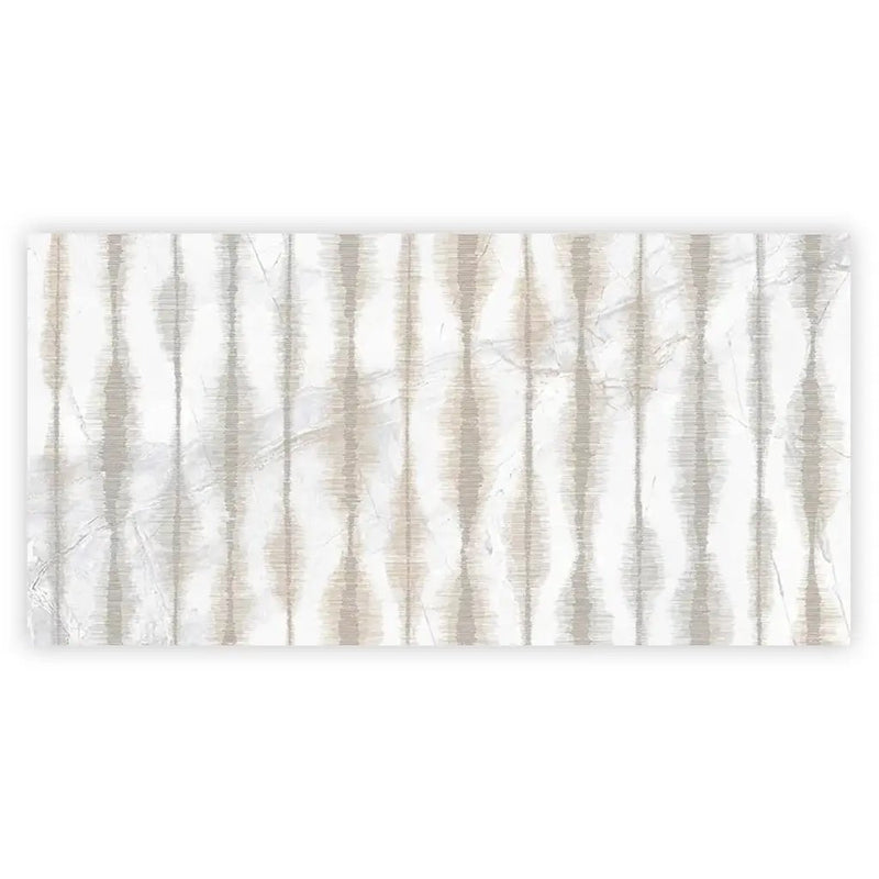 Cream beige Crisp White 24x48 Polished Porcelain Large Format Tile (1 pack, 7.75 sq ft/case) by Apollo Tile