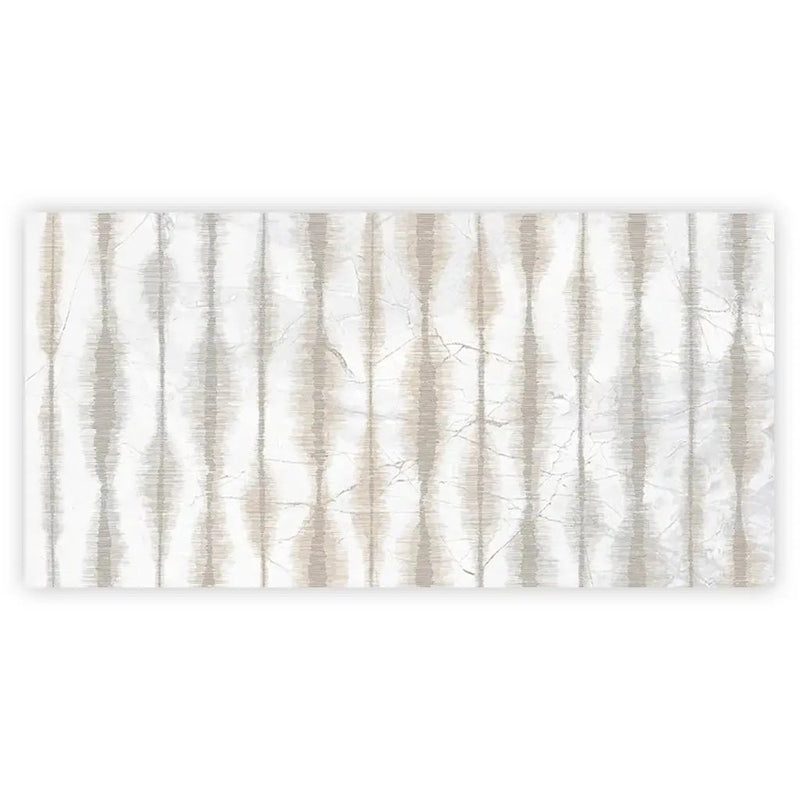 Cream beige Crisp White 24x48 Polished Porcelain Large Format Tile (1 pack, 7.75 sq ft/case) by Apollo Tile