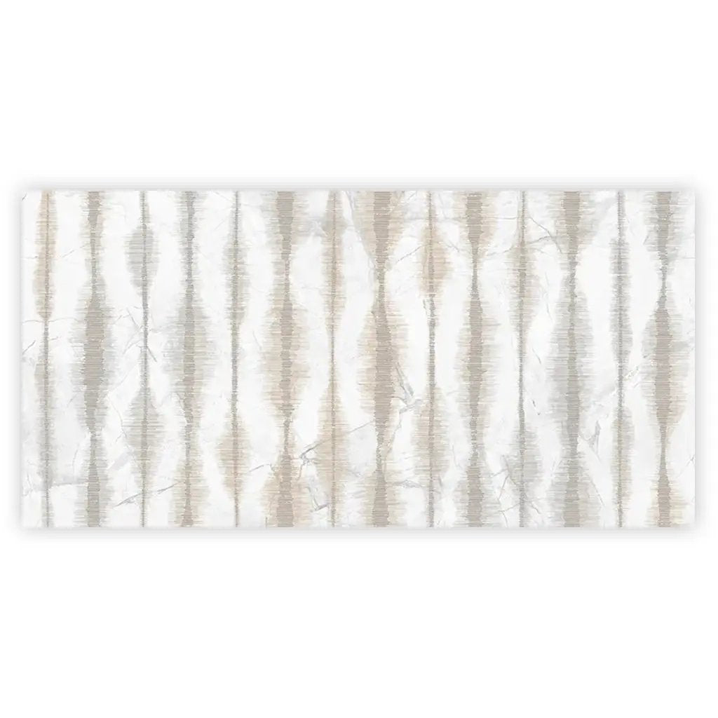 Cream beige Crisp White 24x48 Polished Porcelain Large Format Tile (1 pack, 7.75 sq ft/case) by Apollo Tile