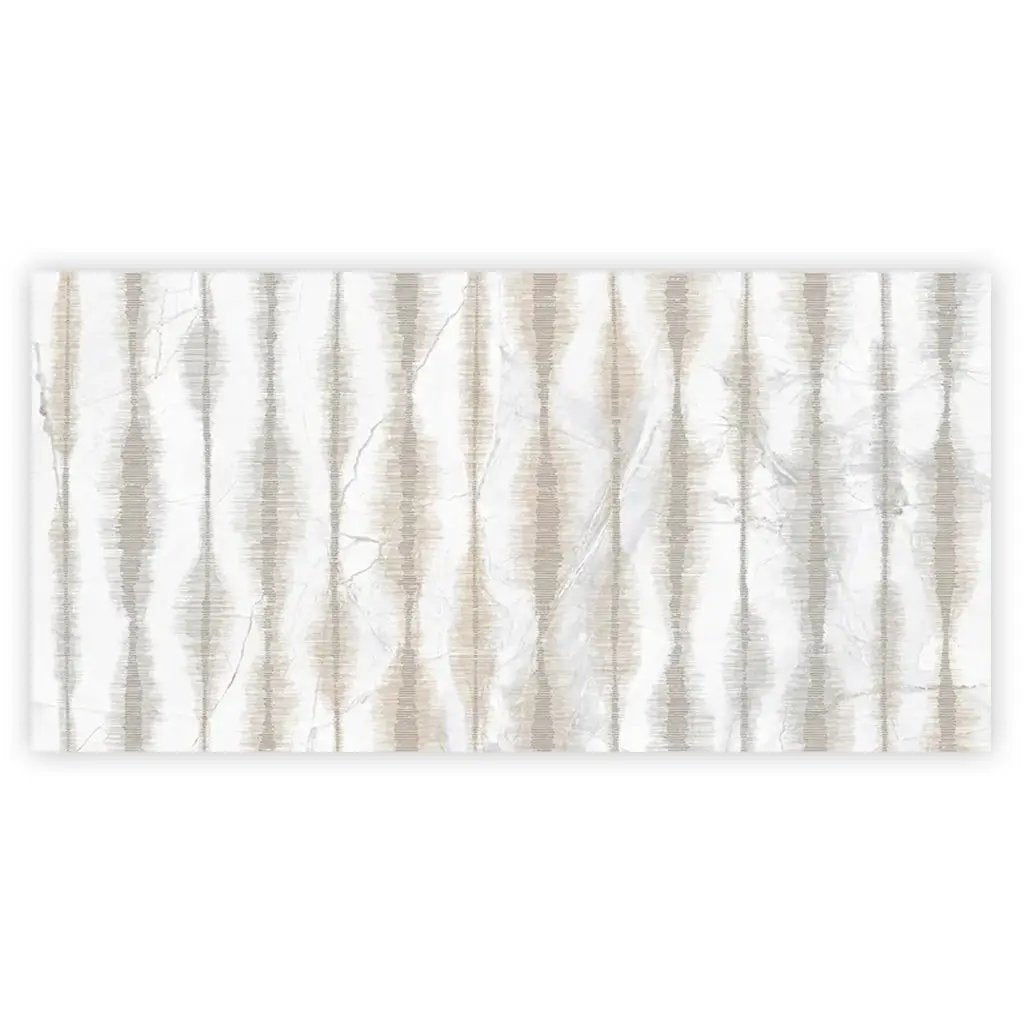 Cream beige Crisp White 24x48 Polished Porcelain Large Format Tile (1 pack, 7.75 sq ft/case) by Apollo Tile