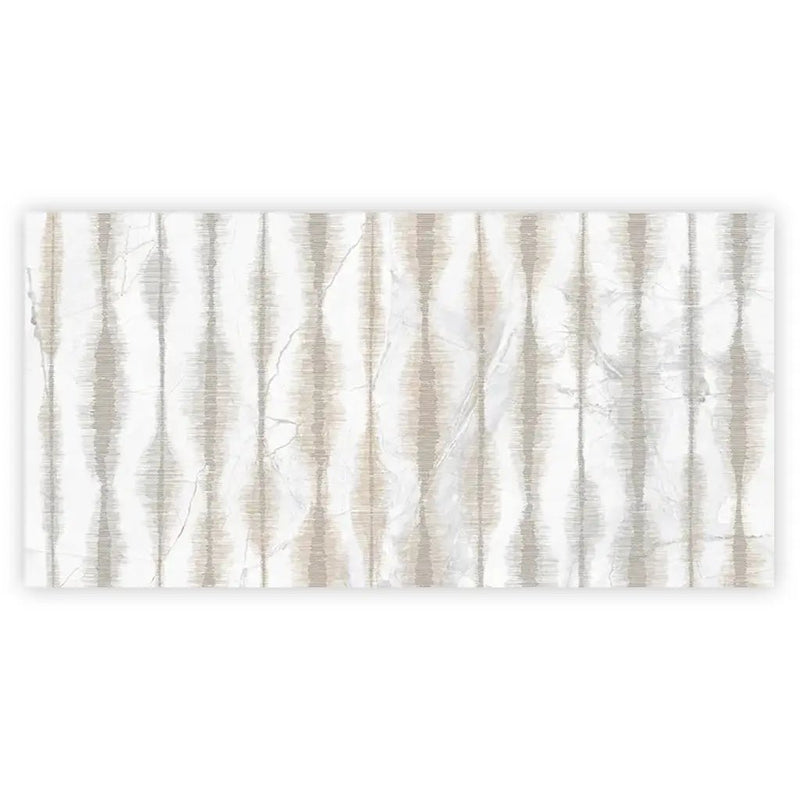 Cream beige Crisp White 24x48 Polished Porcelain Large Format Tile (1 pack, 7.75 sq ft/case) by Apollo Tile