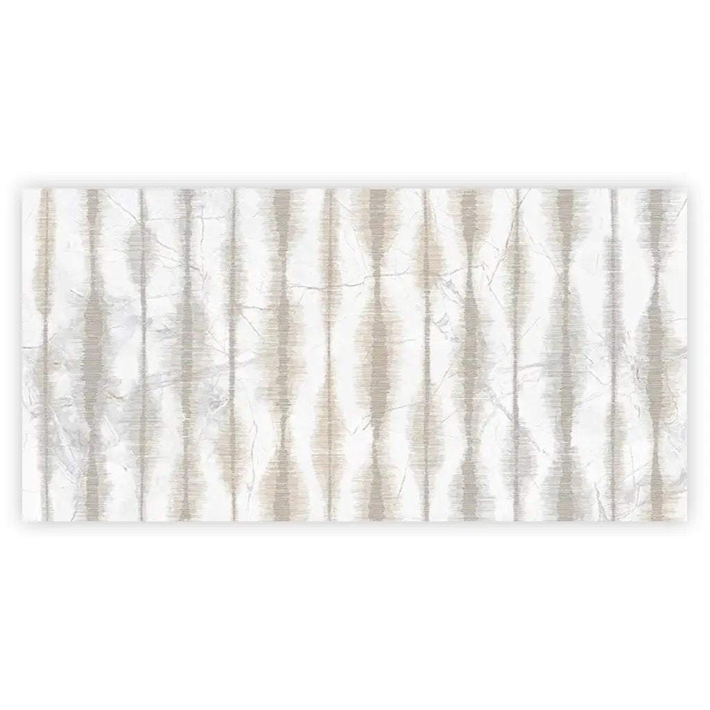 Cream beige Crisp White 24x48 Polished Porcelain Large Format Tile (1 pack, 7.75 sq ft/case) by Apollo Tile