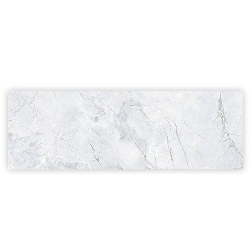 Light Grey White 16x48 Matte Ceramic Large Format Tile (3 pack, 15.5 sq ft/case) by Apollo Tile