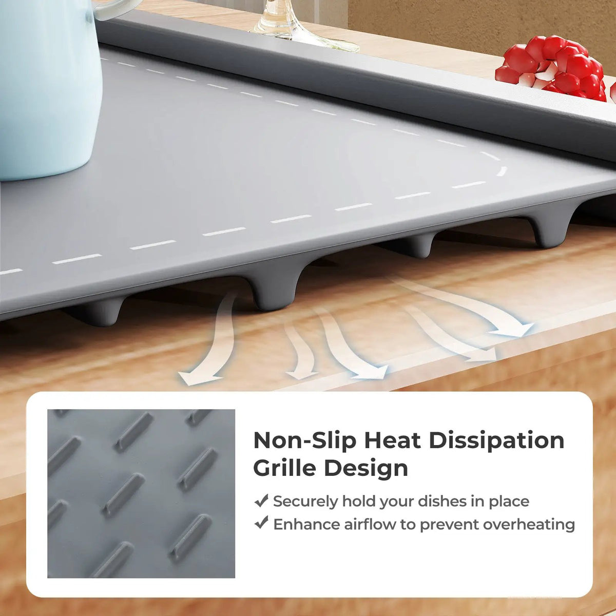 Food Warming Mat Rollable and Portable Electric Warming Tray with Fasting Heating by DirectDeals