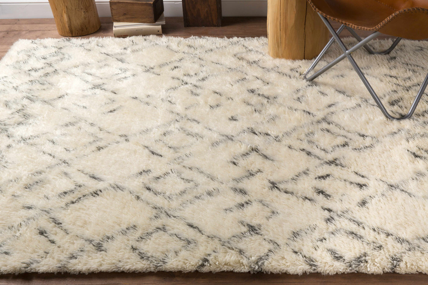 Cotgrave 2x3 Cream Trellis Small Wool Rug - Clearance by Boutique Rugs