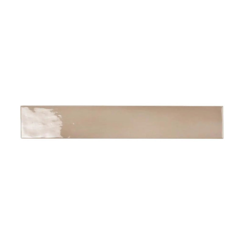 Beige 2.6x16 Glossy Ceramic Subway Tile (38 pack, 10.76 sq ft/case) by Apollo Tile