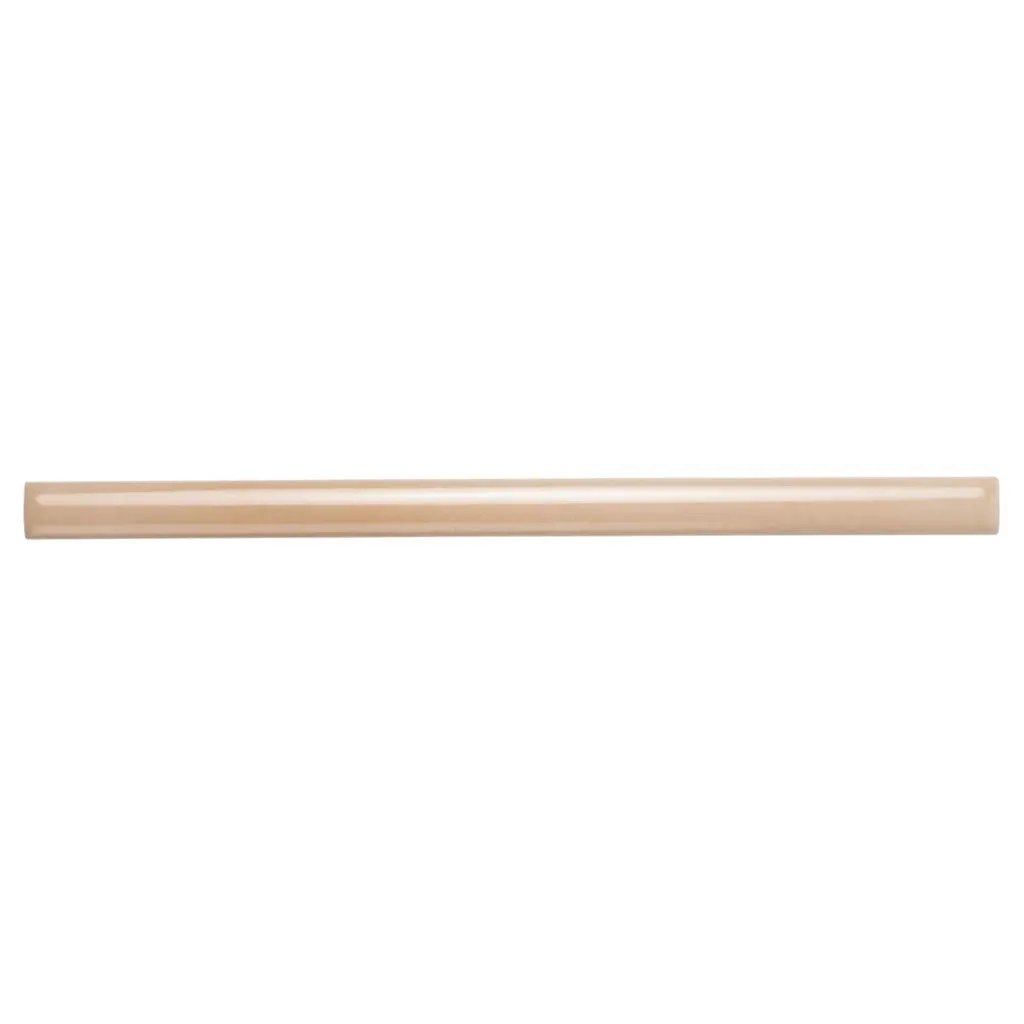 Beige 0.5x8 Glossy Ceramic Pencil Tile Trim (10 pack, 0.3 sq ft/case) by Apollo Tile