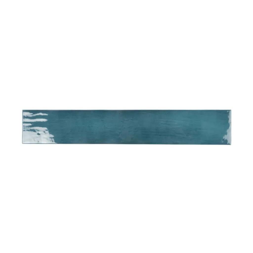 Teal Green 2.6x16 Glossy Ceramic Subway Tile (38 pack, 10.76 sq ft/case) by Apollo Tile