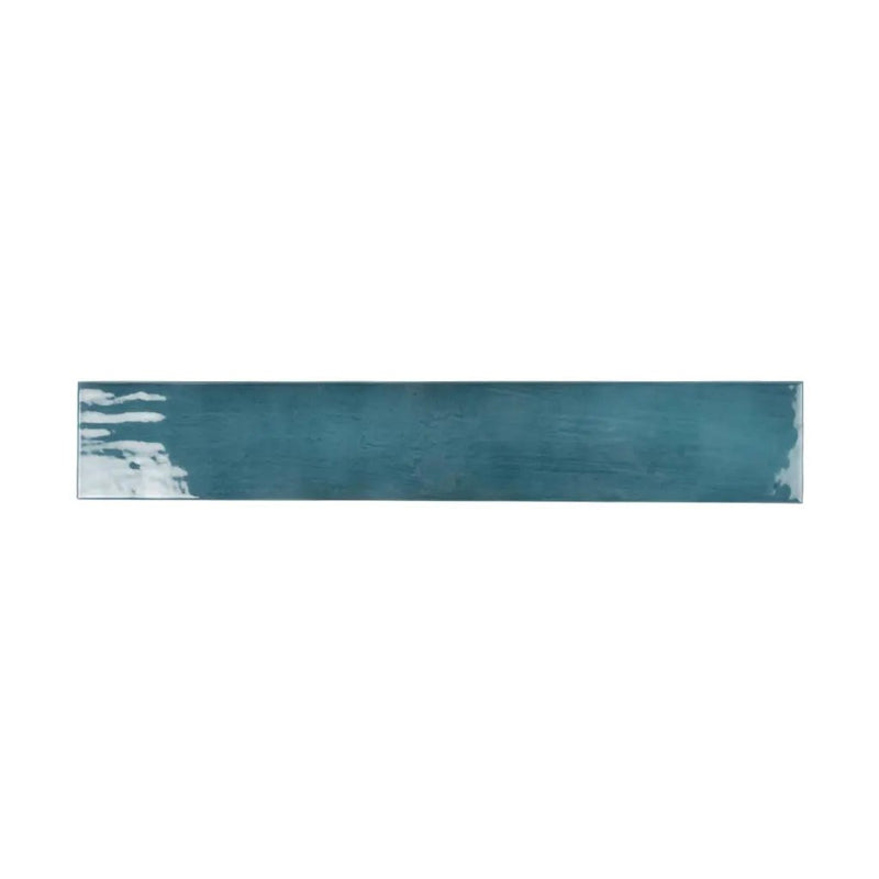 Teal Green 2.6x16 Glossy Ceramic Subway Tile (38 pack, 10.76 sq ft/case) by Apollo Tile