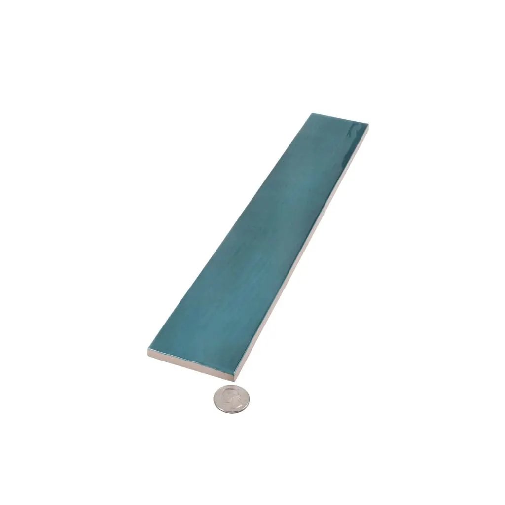 Teal Green 2.6x16 Glossy Ceramic Subway Tile (38 pack, 10.76 sq ft/case) by Apollo Tile