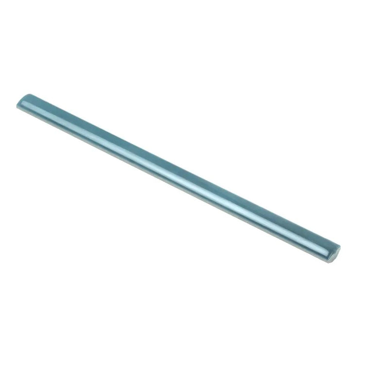 Teal Green 0.5x8 Glossy Ceramic Pencil Tile Trim (10 pack, 0.3 sq ft/case) by Apollo Tile