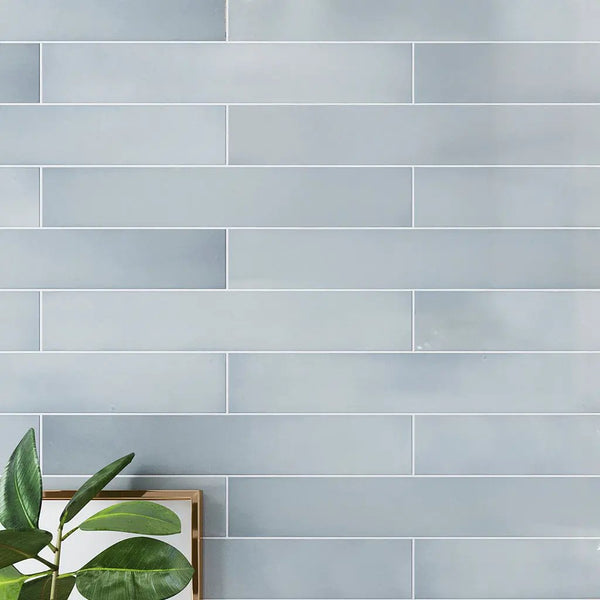 Benjamin Moore Smoke 2.6x16 Glossy Ceramic Subway Tile (38 pack, 10.76 sq ft/case)