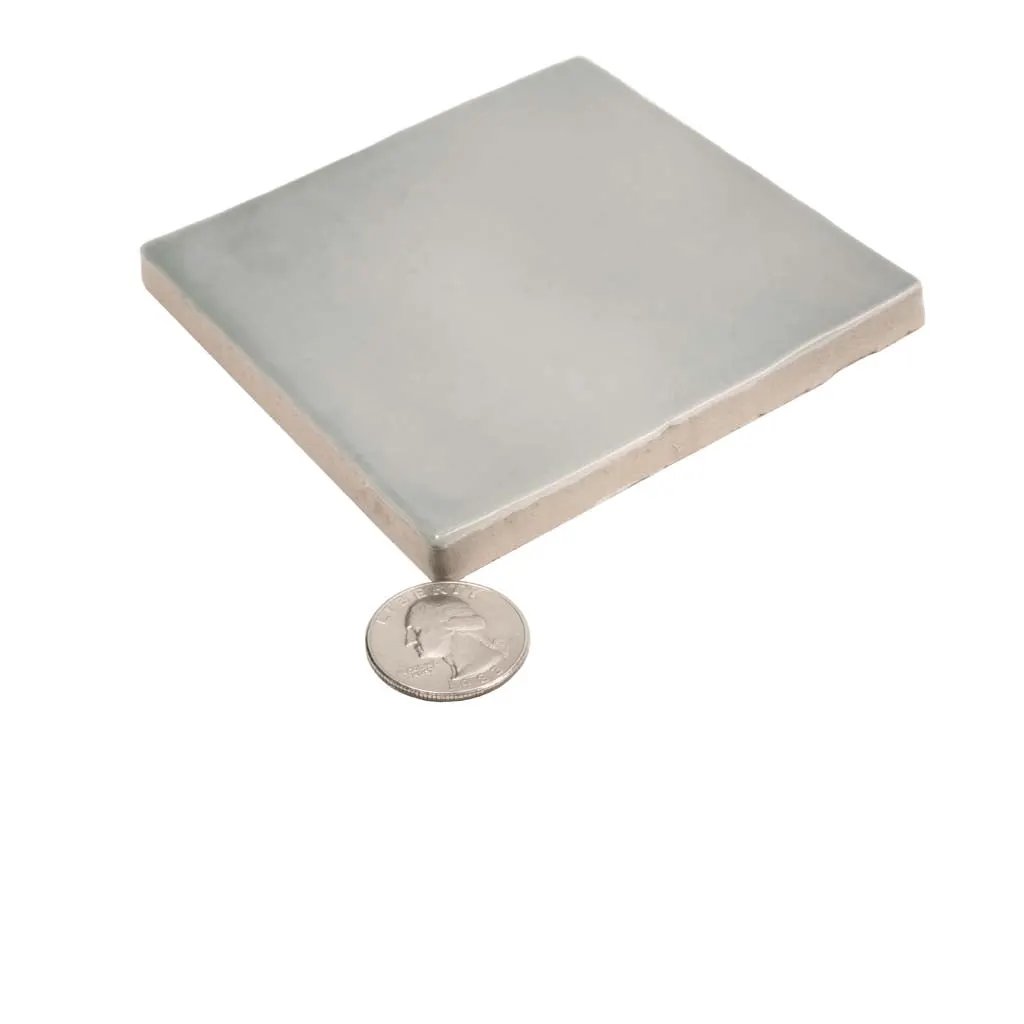 Benjamin Moore Smoke 4x4 Glossy Square Ceramic Tile (60 pack, 6.46 sq ft/case) by Apollo Tile