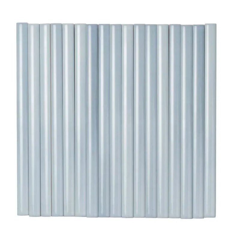 Benjamin Moore Smoke 0.5x8 Glossy Ceramic Pencil Tile Trim (10 pack, 0.3 sq ft/case) by Apollo Tile