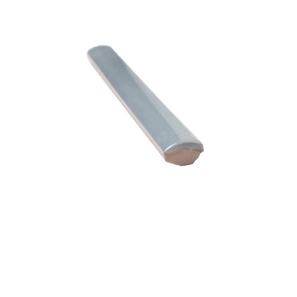 Benjamin Moore Smoke 0.5x8 Glossy Ceramic Pencil Tile Trim (10 pack, 0.3 sq ft/case) by Apollo Tile