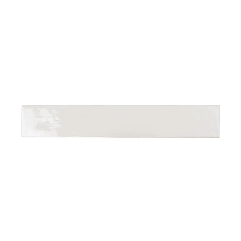 Ivory White 2.6x16 Glossy Ceramic Subway Tile (38 pack, 10.76 sq ft/case) by Apollo Tile