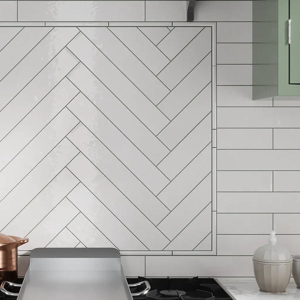 Ivory White 2.6x16 Glossy Ceramic Subway Tile (38 pack, 10.76 sq ft/case)