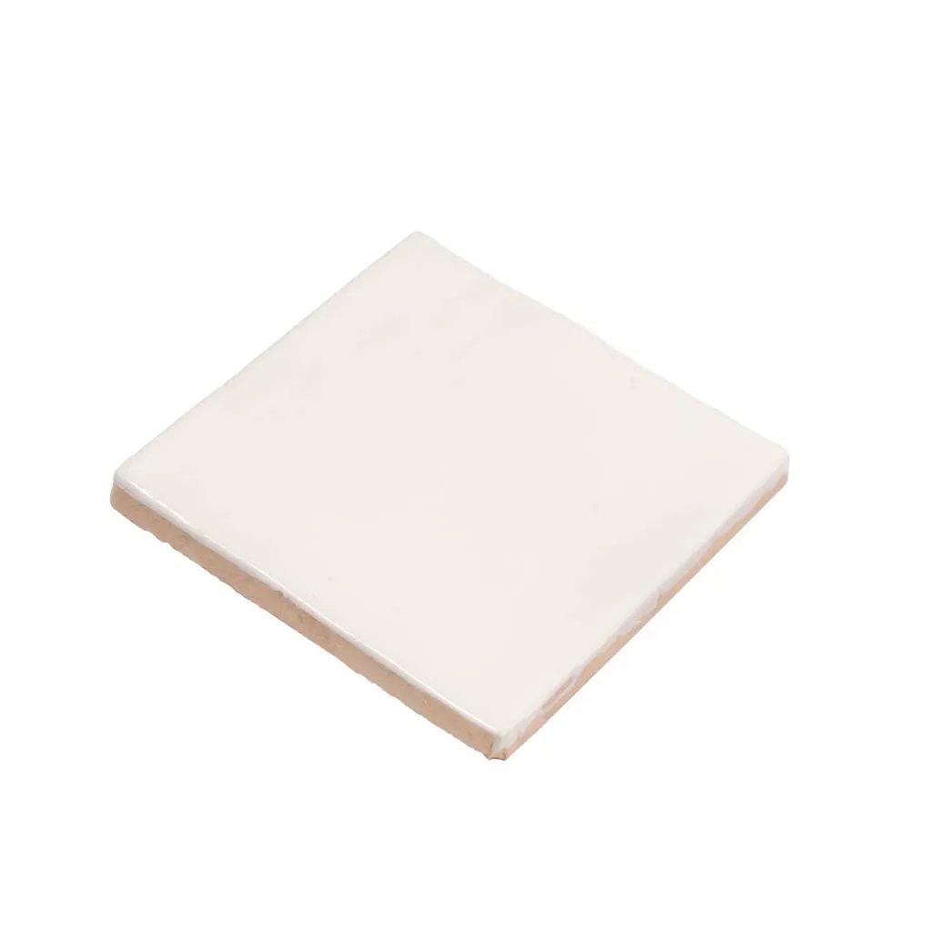 Ivory White 4x4 Glossy Square Ceramic Tile (60 pack, 6.46 sq ft/case) by Apollo Tile