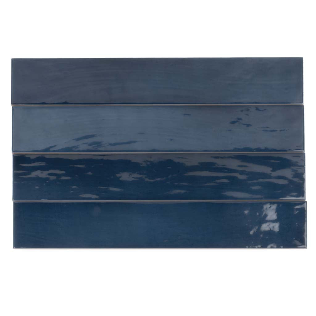Sample-Navy Blue 2.6x16 Glossy Ceramic Subway Tile (38 pack, 10.76 sq ft/case), photo 11 of 11