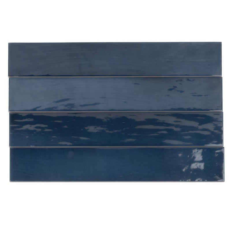 Sample-Navy Blue 2.6x16 Glossy Ceramic Subway Tile (38 pack, 10.76 sq ft/case), photo 11 of 11