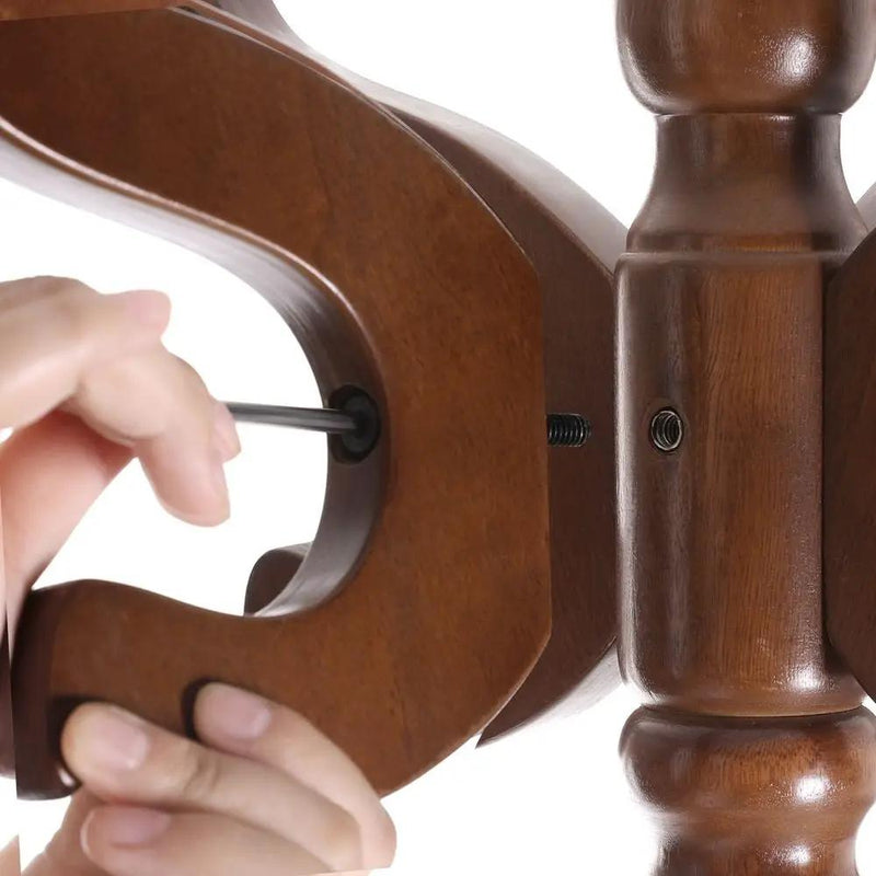 Classic Traditional Solid Wood Coat Rack in Walnut Finish by HomePacific