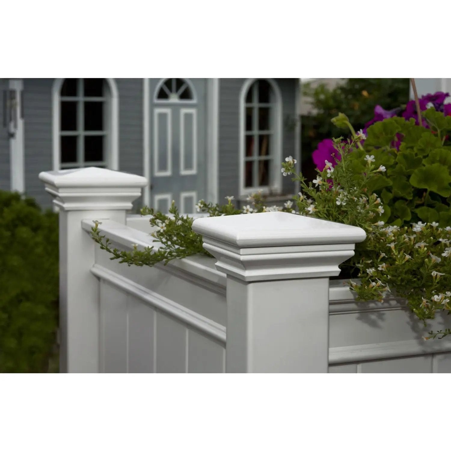 Elevated Planter Raised Grow Bed in White Vinyl by HomePacific