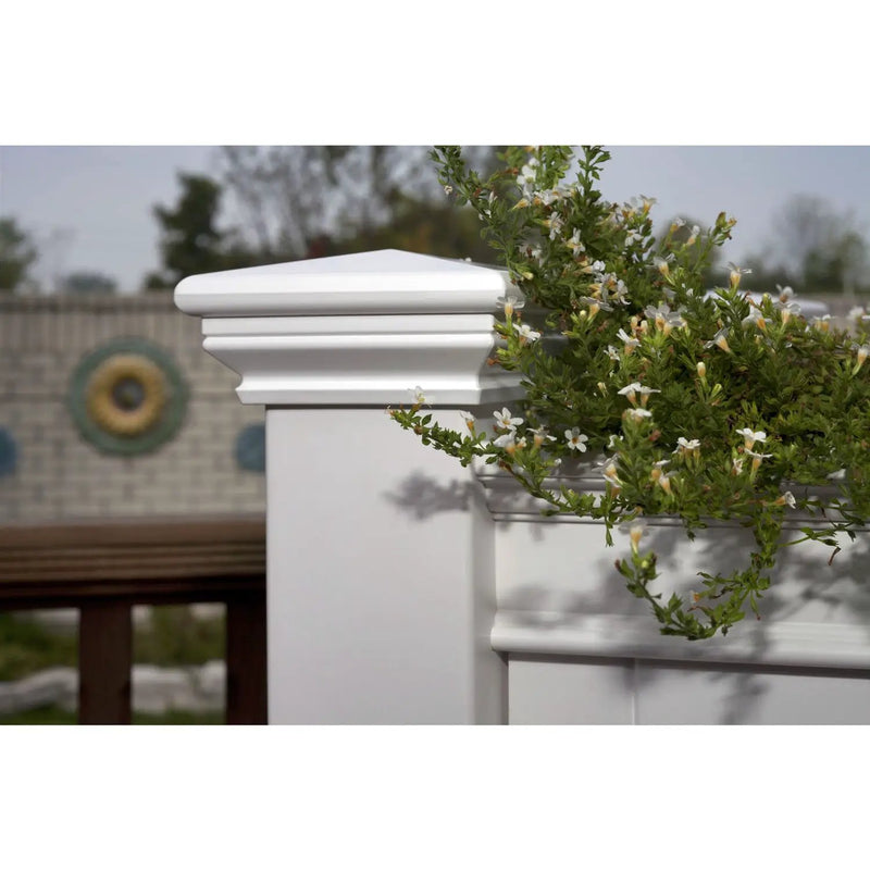 Elevated Planter Raised Grow Bed in White Vinyl by HomePacific