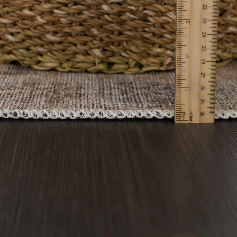 Carrabelle Peach Washable Area Rug - Clearance by Boutique Rugs