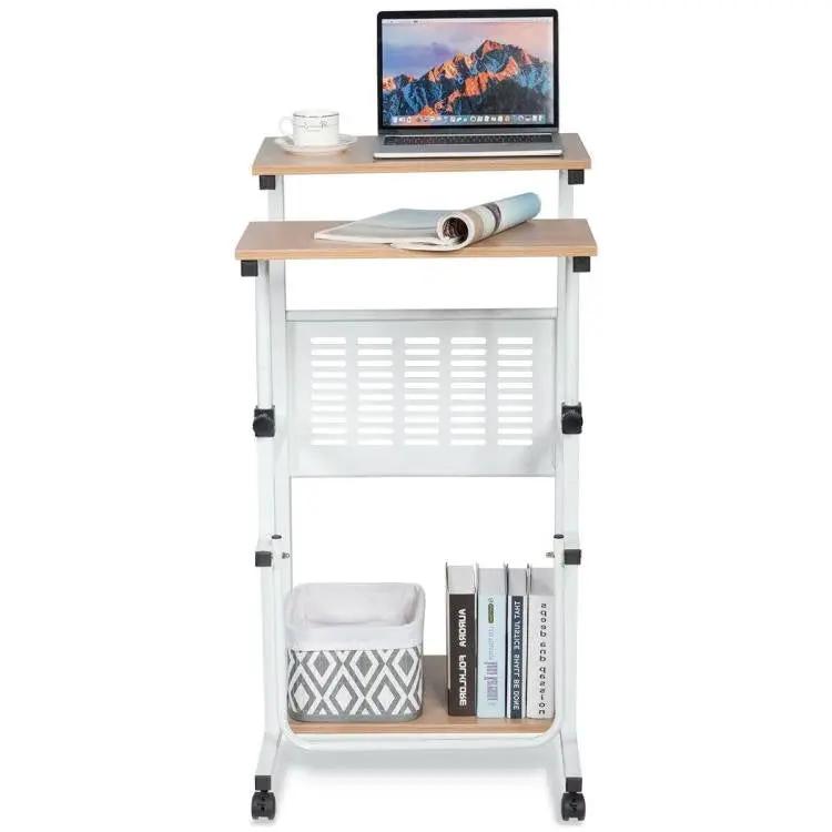 Multifunction Adjustable Height Mobile Stand-Up Computer Desk Work Station by HomePacific