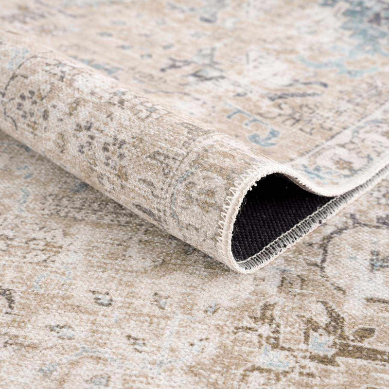 Beige Holi-4600 Washable Area Rug - Clearance by Boutique Rugs
