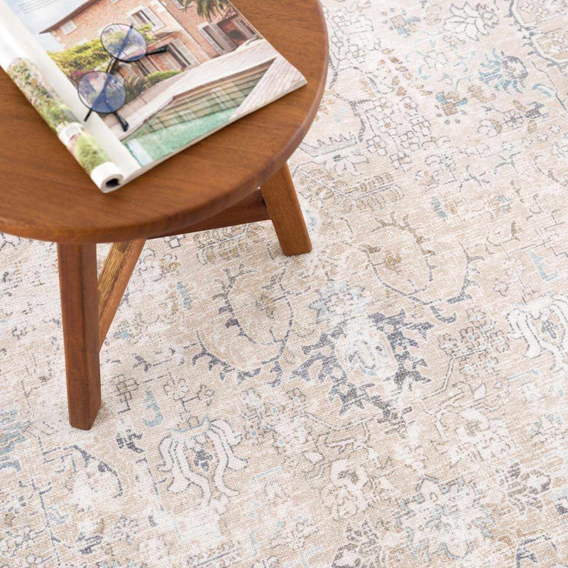 Beige Holi-4600 Washable Area Rug - Clearance by Boutique Rugs