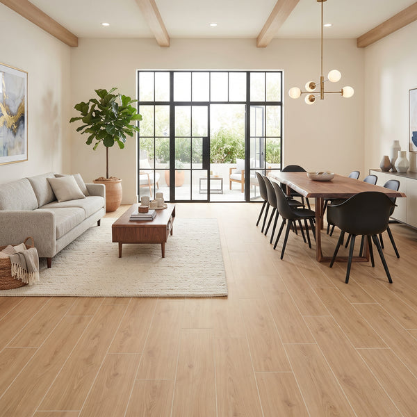 Cabana Blonde 9x47 Matte Wood Look Porcelain Tiles