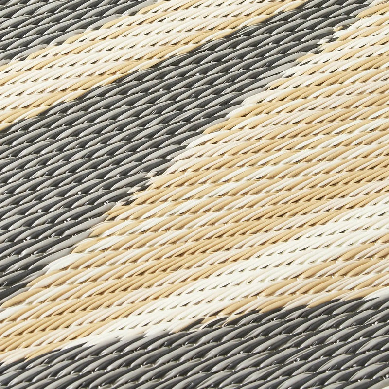 Cairo - Natural & Black Outdoor Rug for Patio by Fab Habitat