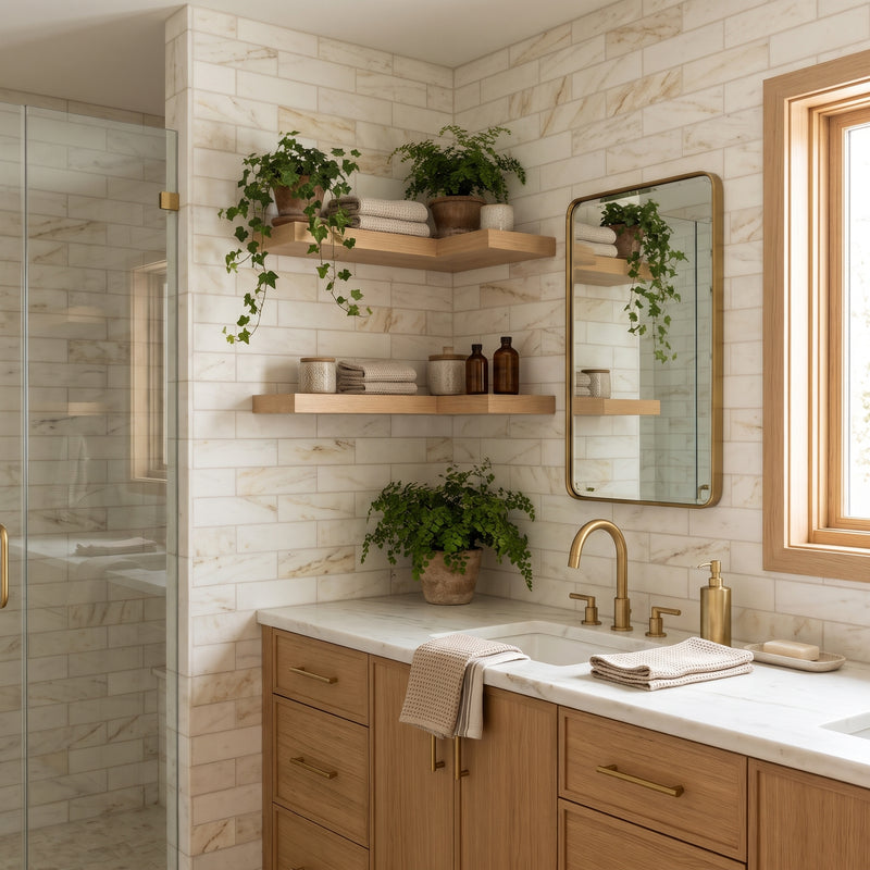 Calacatta Miele Honed Subway Marble Tiles 3x12, photo 3 of 4