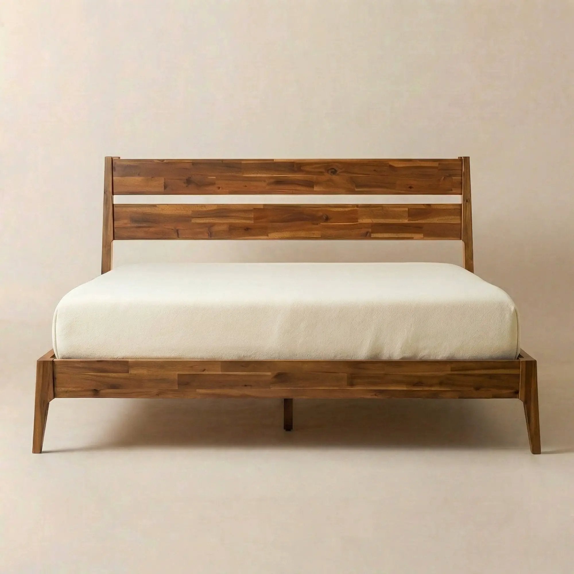 [Buy 1 Get 1] Callisto Solid Wood Bed Frame and Nightstand by Megsu