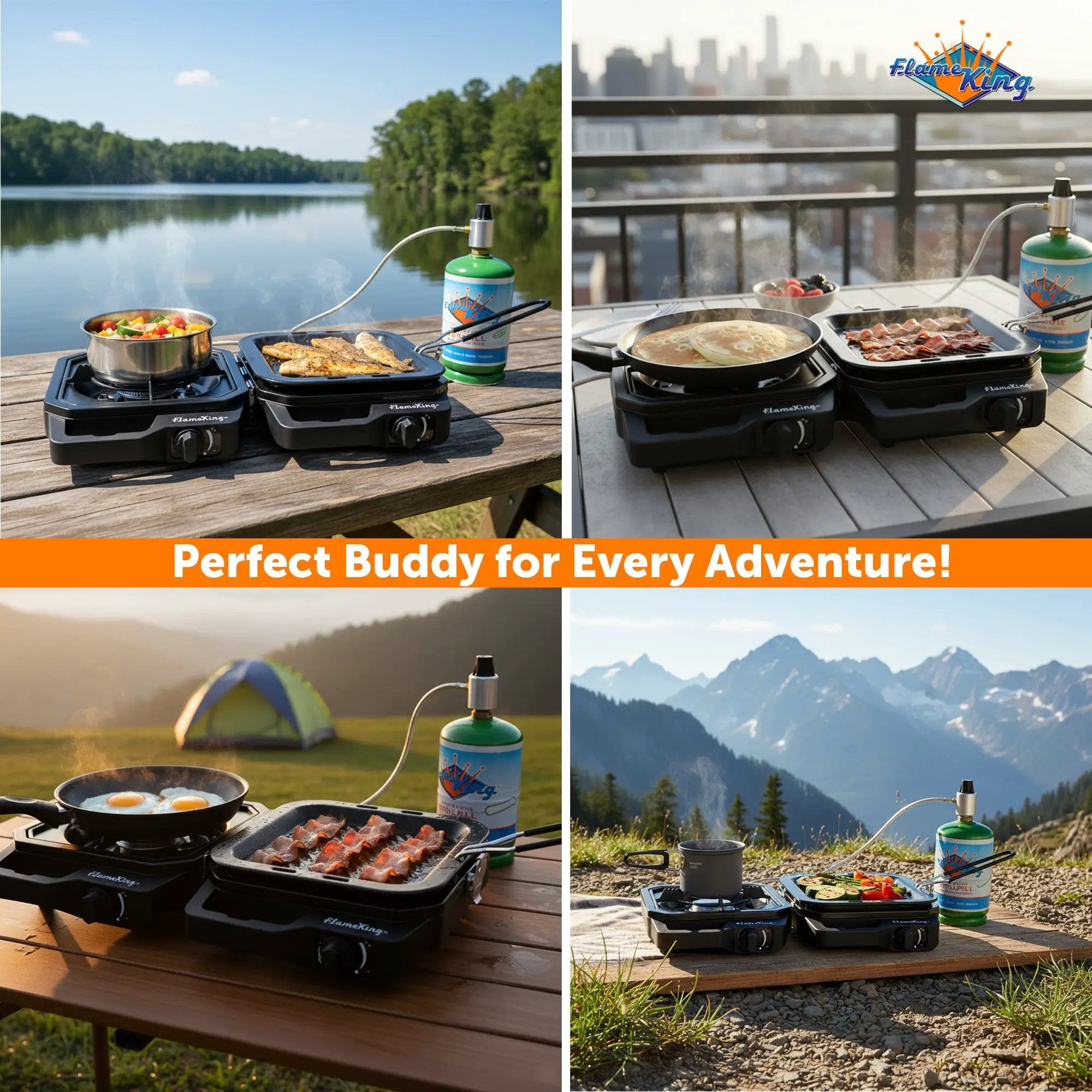 Flame King Portable Propane Campact Cooker™ by Flame King Products