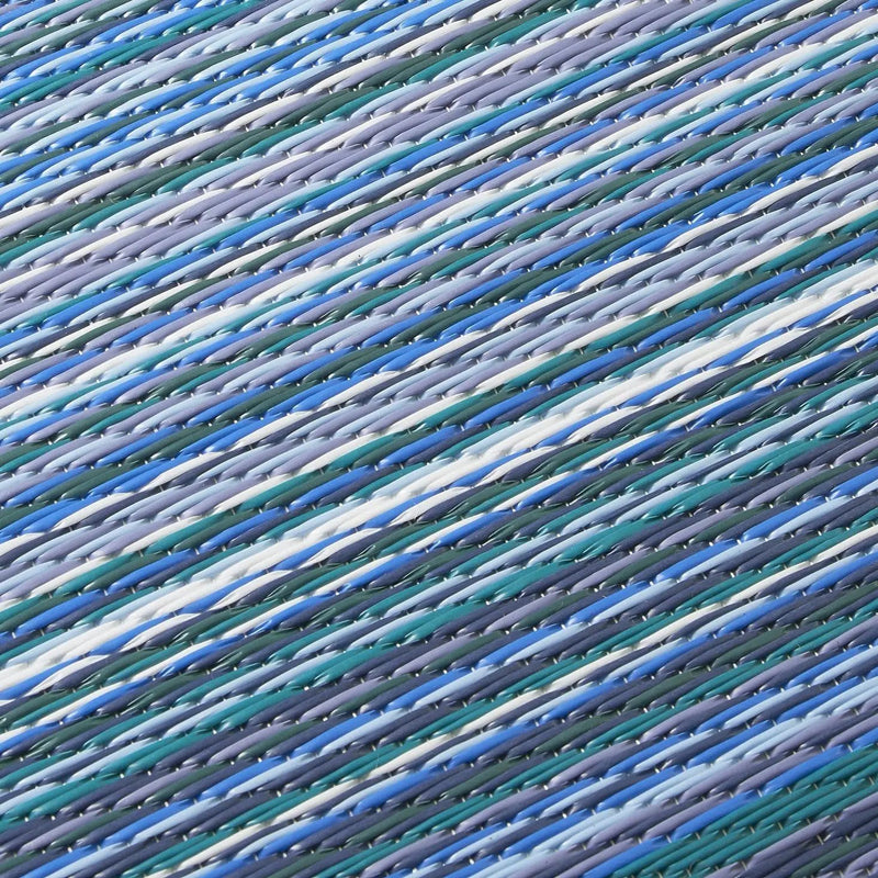 Cancun - Indigo Outdoor Rug for Patio by Fab Habitat