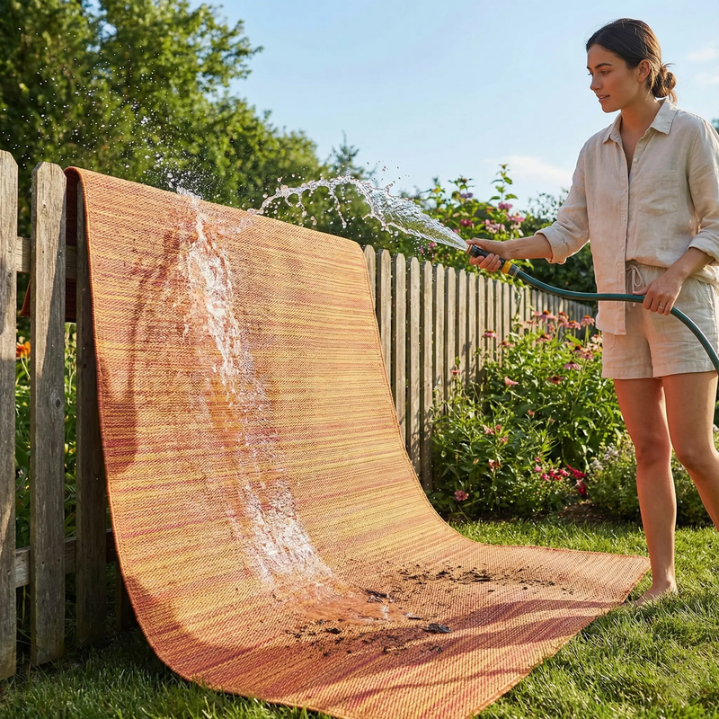 Cancun Outdoor Rug for Patio by Fab Habitat