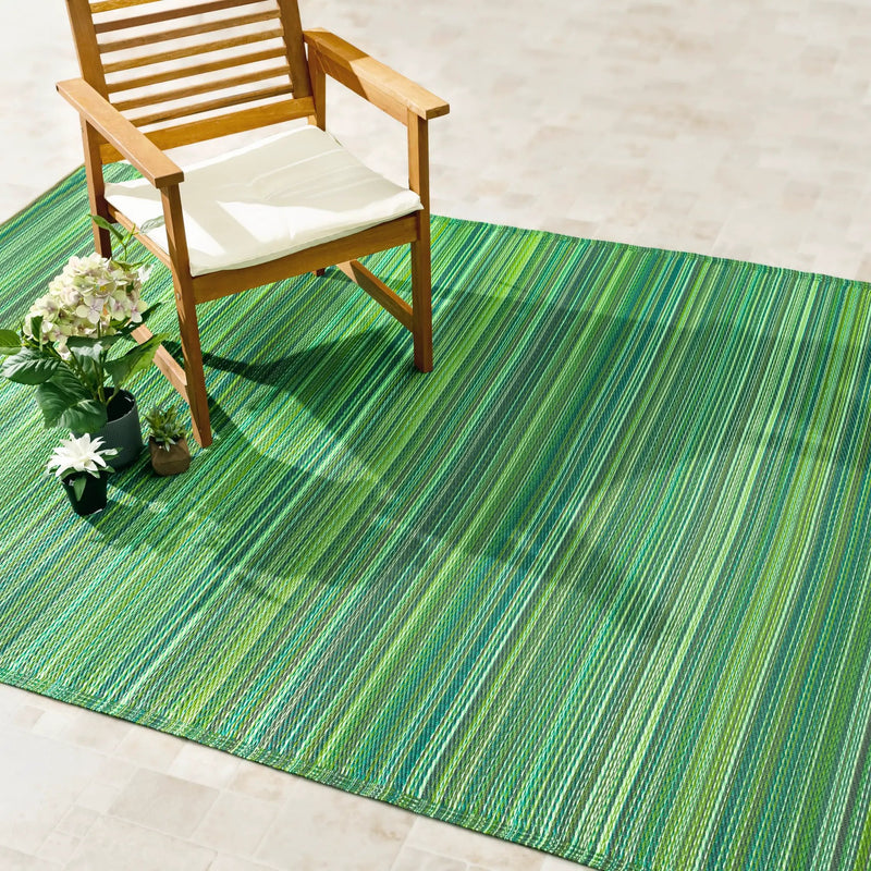 Cancun - Green Outdoor Rug for Patio by Fab Habitat