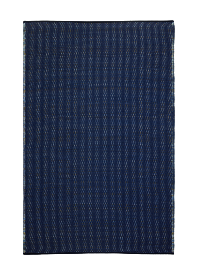 Cancun Shadow - Blue Outdoor Rug for Patio by Fab Habitat