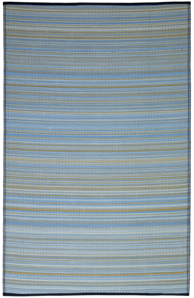 Cancun Shadow - Blue Outdoor Rug for Patio