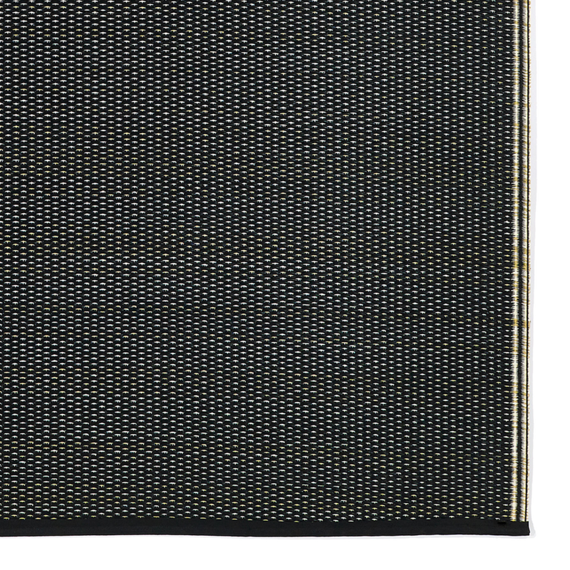 Cancun Shadow - Sand & Black Outdoor Rug for Patio by Fab Habitat