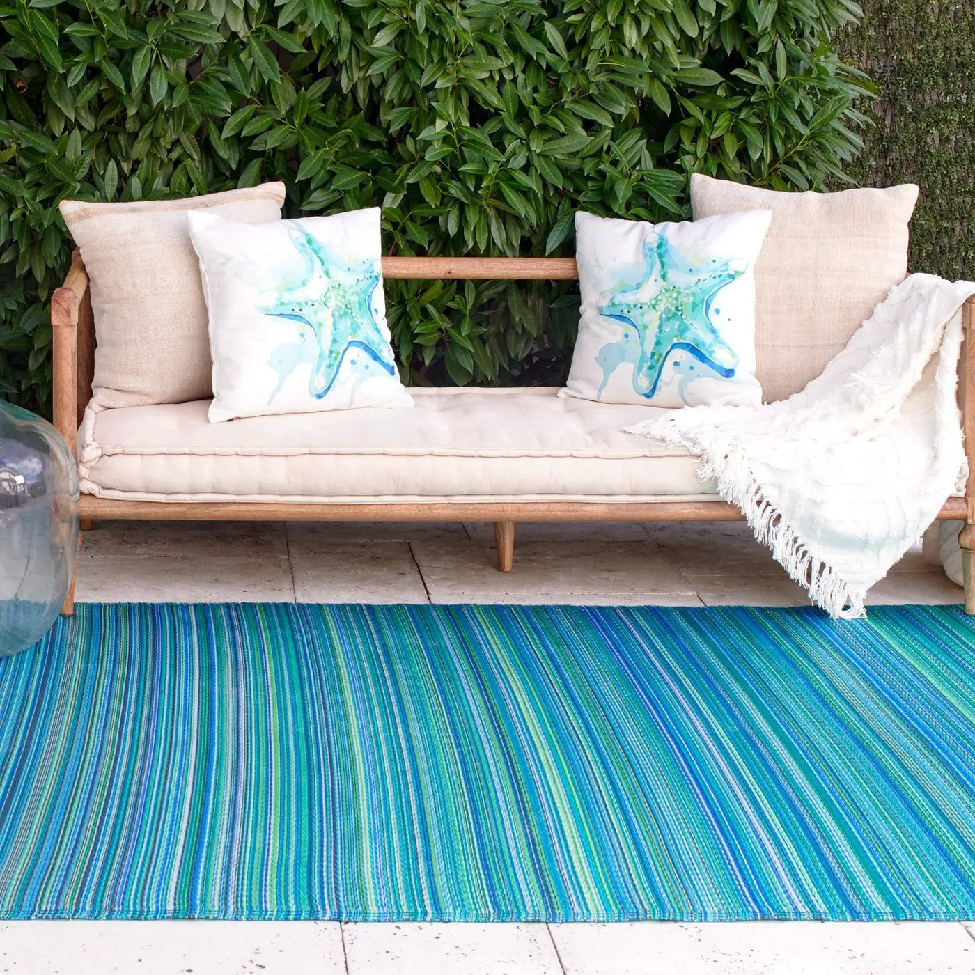 Cancun Outdoor Rug for Patio by Fab Habitat