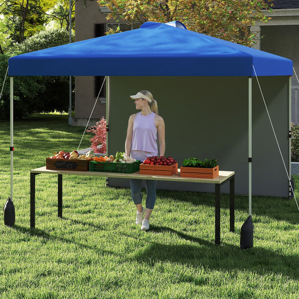 10 X 10 FT Pop up Canopy Tent with 1 Sidewall and Wheeled Bag, photo 2 of 11