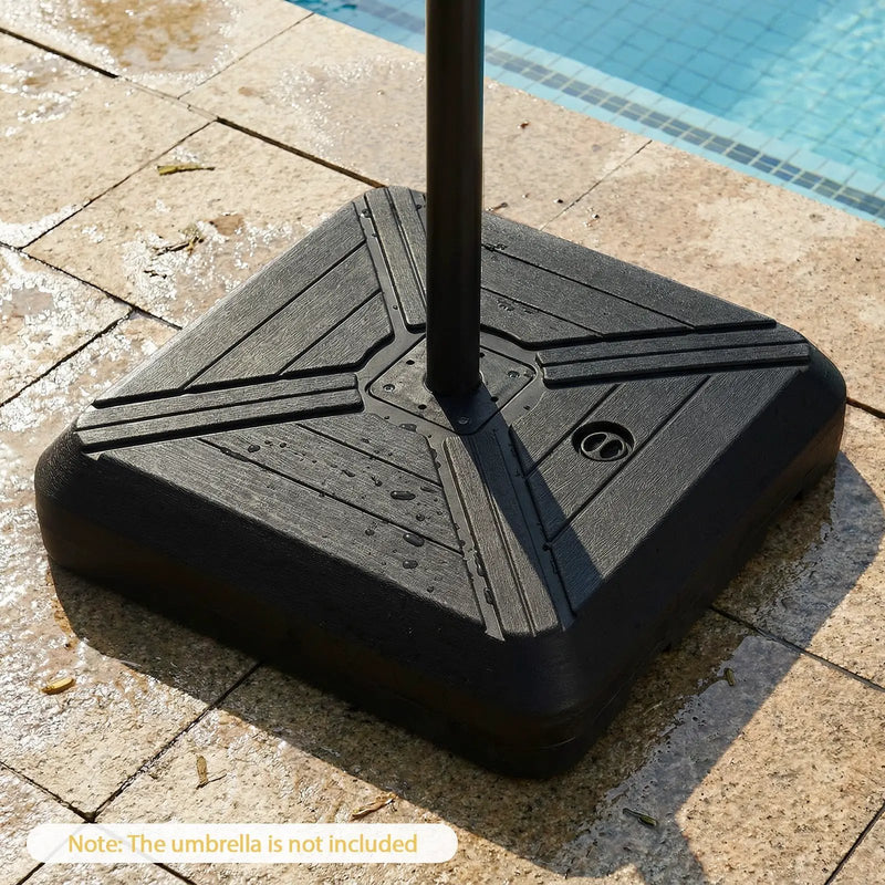 Cantilever Offset Umbrella Base with Wheels for Backyard Poolside by DirectDeals