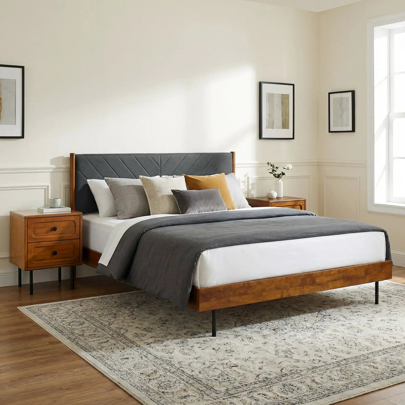 Astoria Solid Wood Bed Frame by Megsu